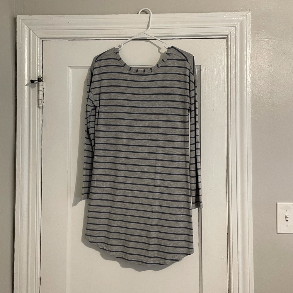Soft and comfy long sleeve cotton dress